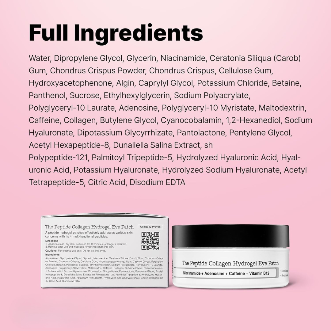 The Peptide Collagen Hydrogel Eye Patch for Puffy Eyes and Dark Circles
