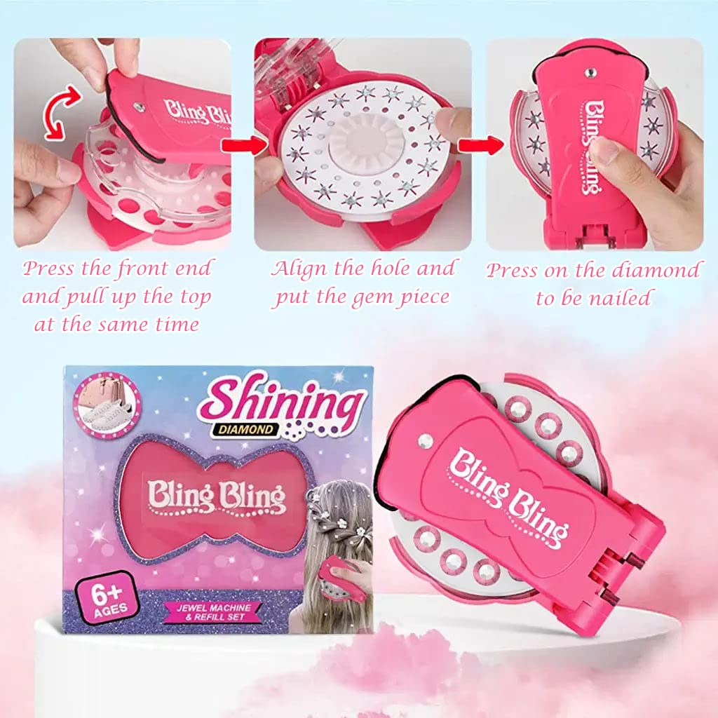 Glitter Diamond Bling Stamper Styling Tool for Girls & Women