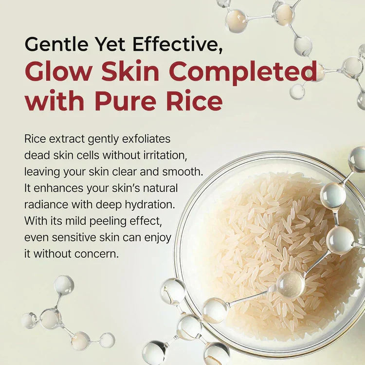 Letzte 3 Stunden: 50 % RABATT🔥 Sanftes Peeling Glow Rice Ampoule – Geeignet für alle Hauttypen