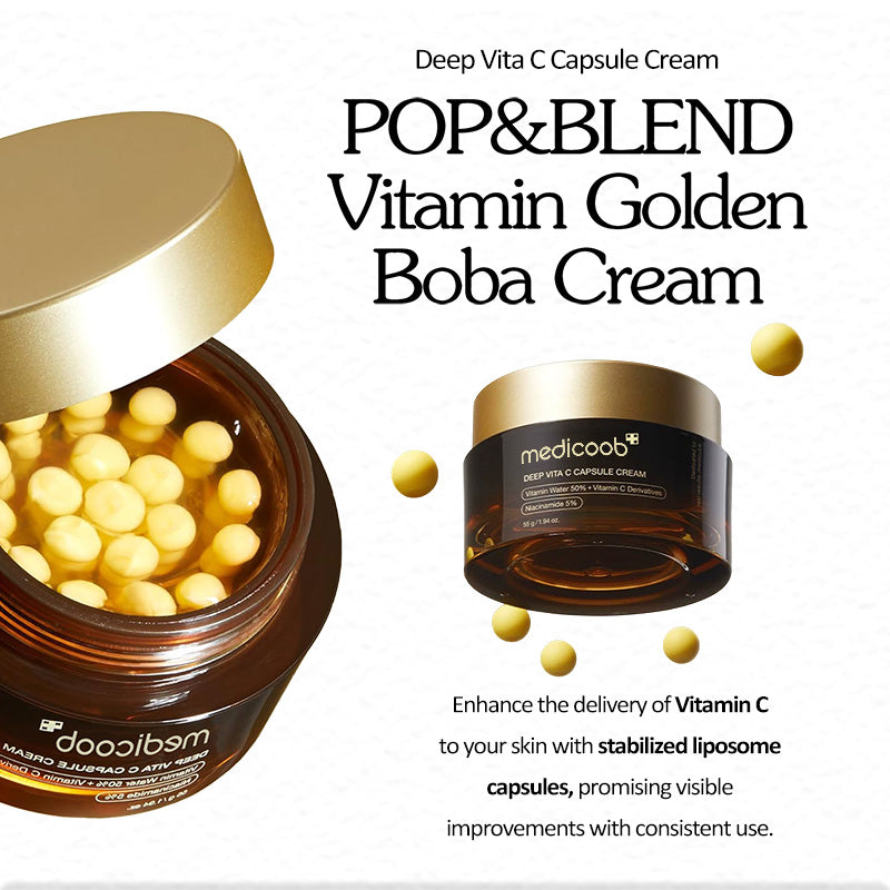 🔥 Zeitlich begrenztes Angebot – Virales Boba-Kapsel-Creme-Set für unebene Haut