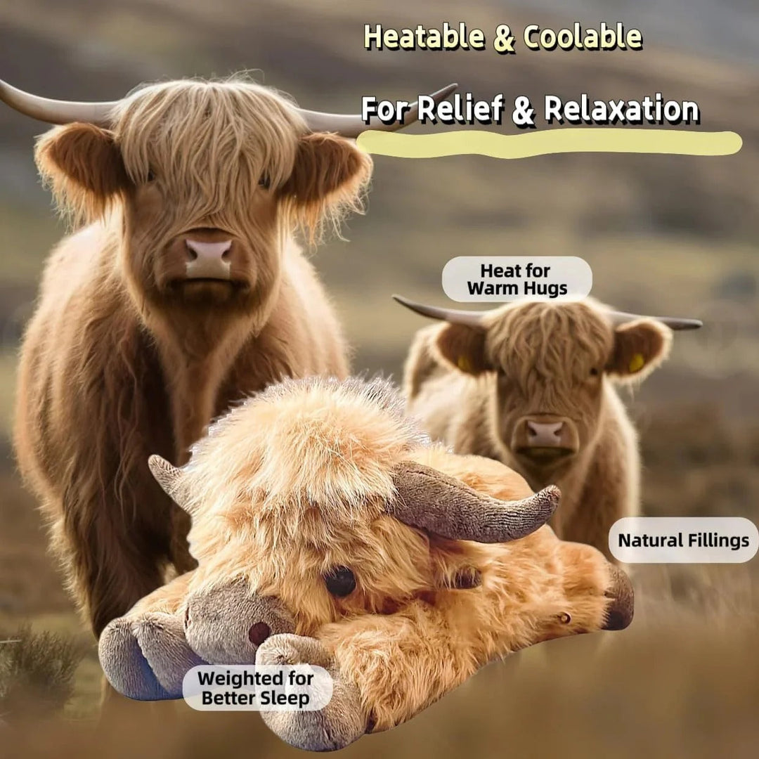 Cute Cartoon Highland Cow Plüschtier - Heiße Aktion 50% Rabatt 🔥