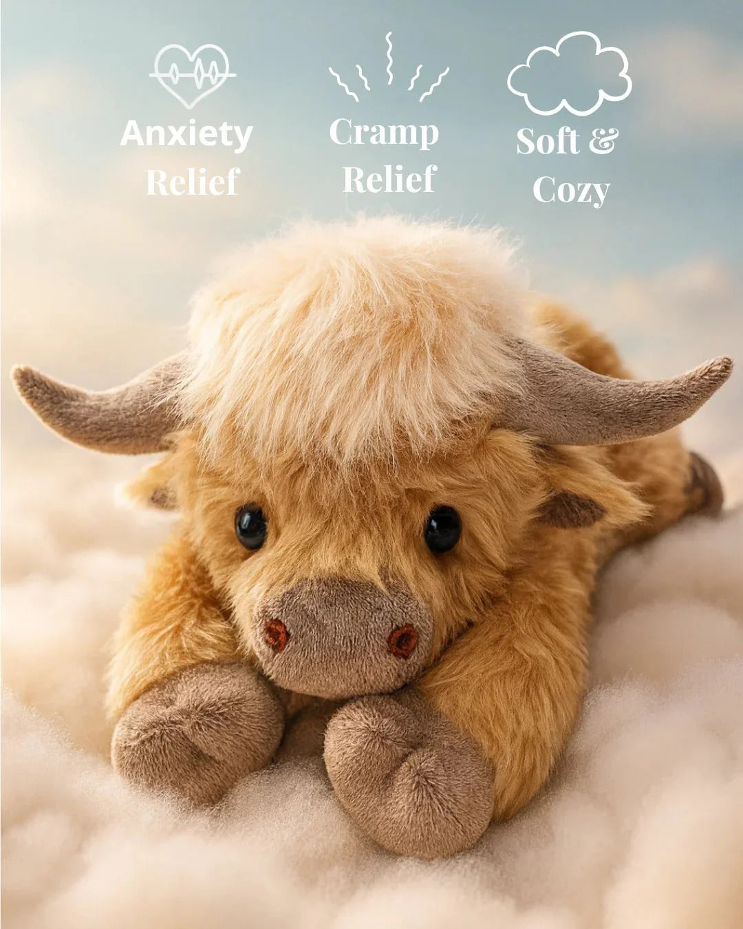 Cute Cartoon Highland Cow Plüschtier - Heiße Aktion 50% Rabatt 🔥