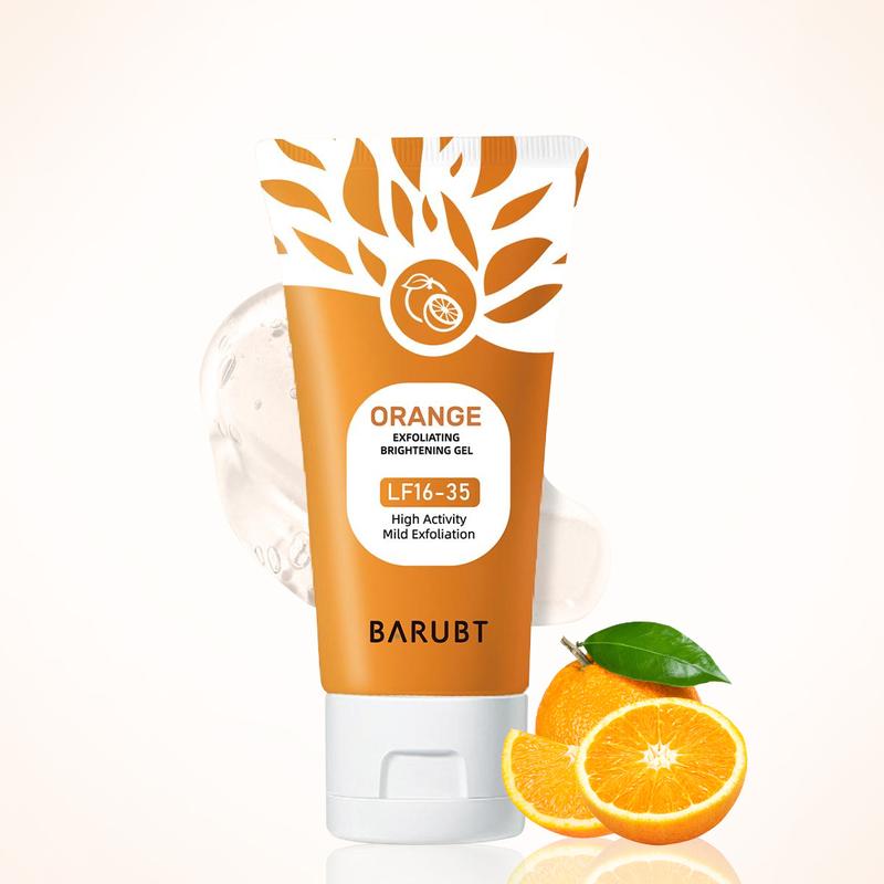 orange scented exfoliator clear gel