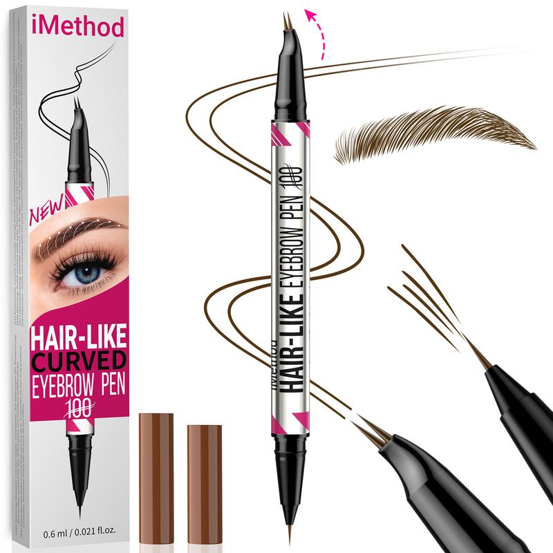 Haarähnlich gebogener Augenbrauenstift – 2-in-1 Microblading &amp; wasserfestes Finish