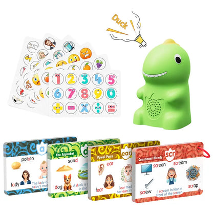 Roar & Learn Dinosaur Flash Cards – 148 Interactive Phonics Cards