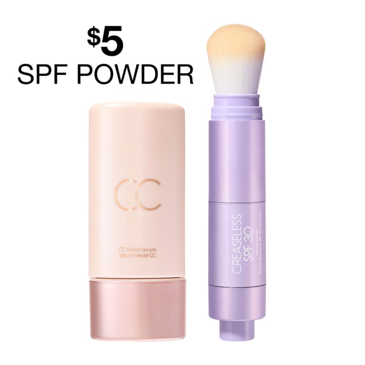 Creaseless SPF 30 Mineral Powder Sunscreen + Color Correcting Tinted Serum
