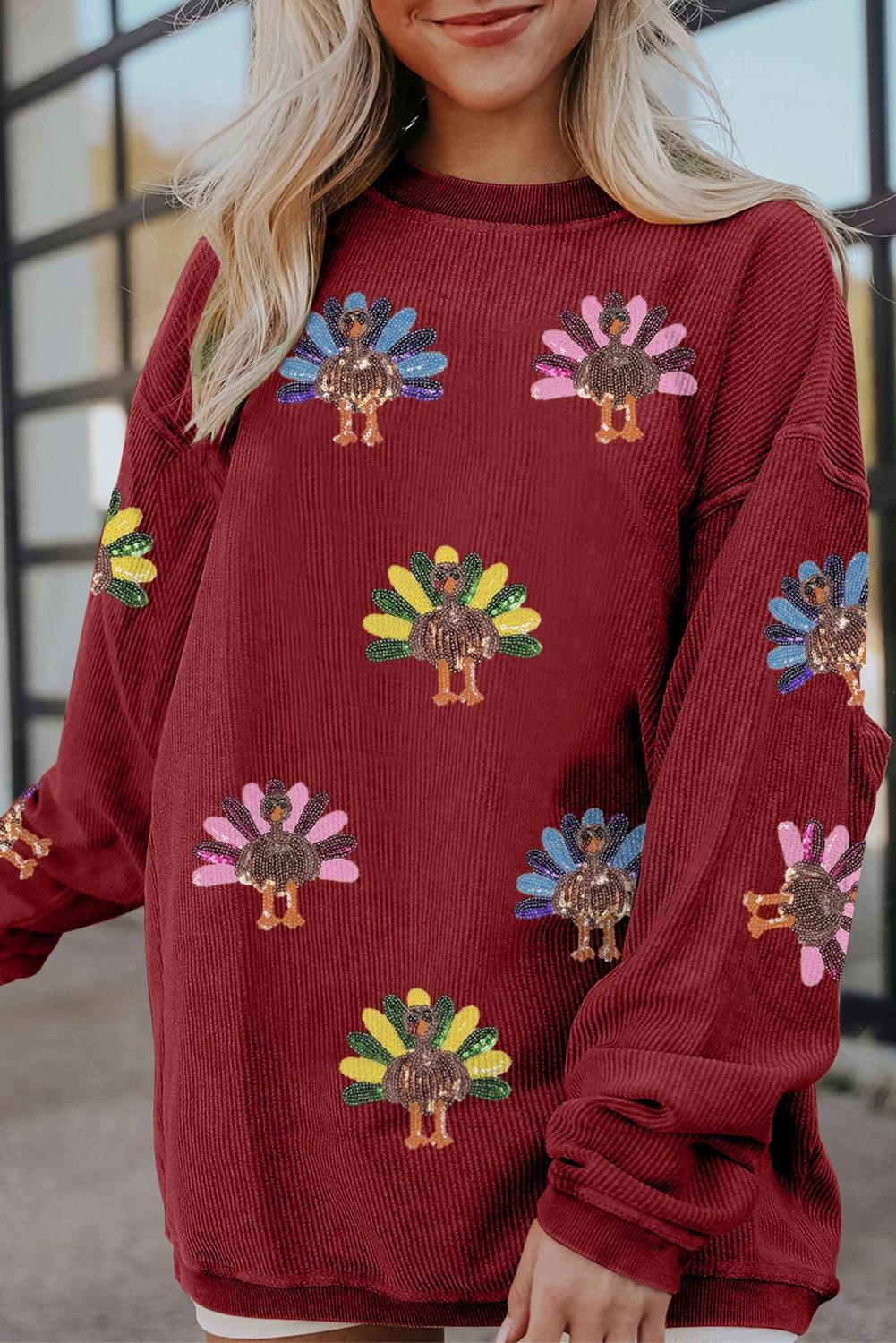 Oversized Thanksgiving Day Sweatshirt