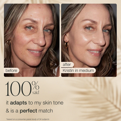 Creaseless SPF 30 Mineral Powder Sunscreen + Color Correcting Tinted Serum