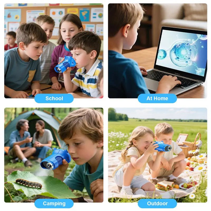 1000X Digital Microscope for Kids: 4K Screen & Real Science Explorer