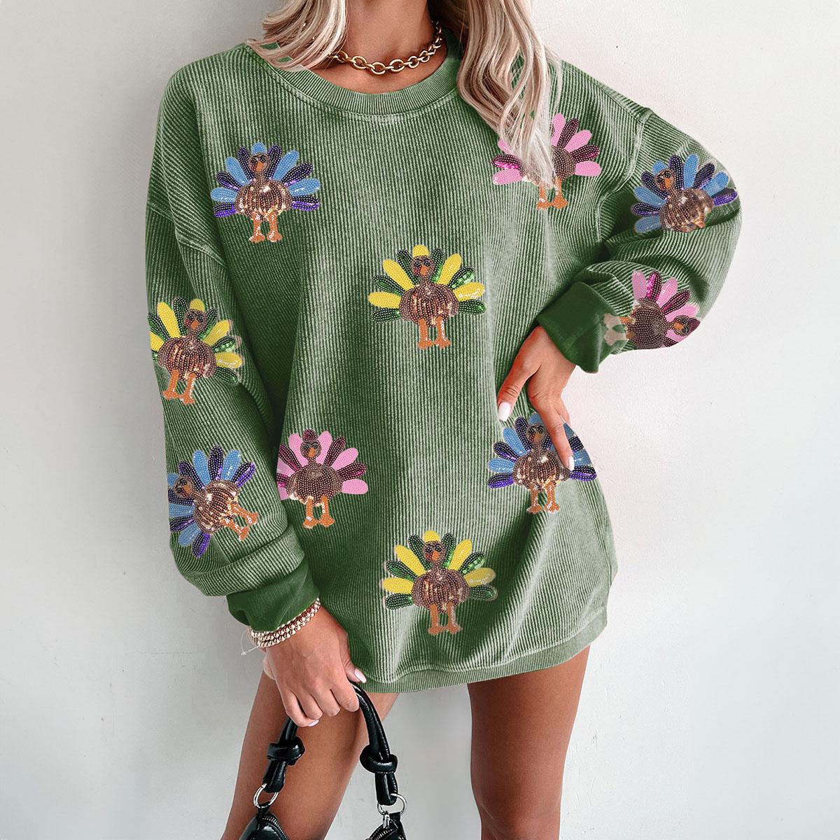 Oversized Thanksgiving Day Sweatshirt