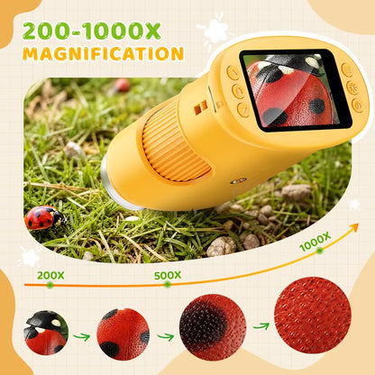 1000X Digital Microscope for Kids: 4K Screen & Real Science Explorer