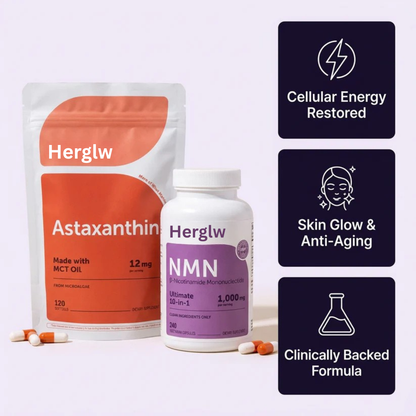 HERGLW 1000mg NMW Astaxanthin Vitality Bundle