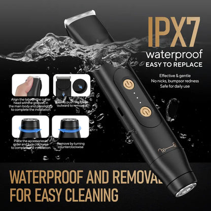 Pain-Free 2-in-1 Intimate & Body Trimmer – Waterproof Ceramic Blades