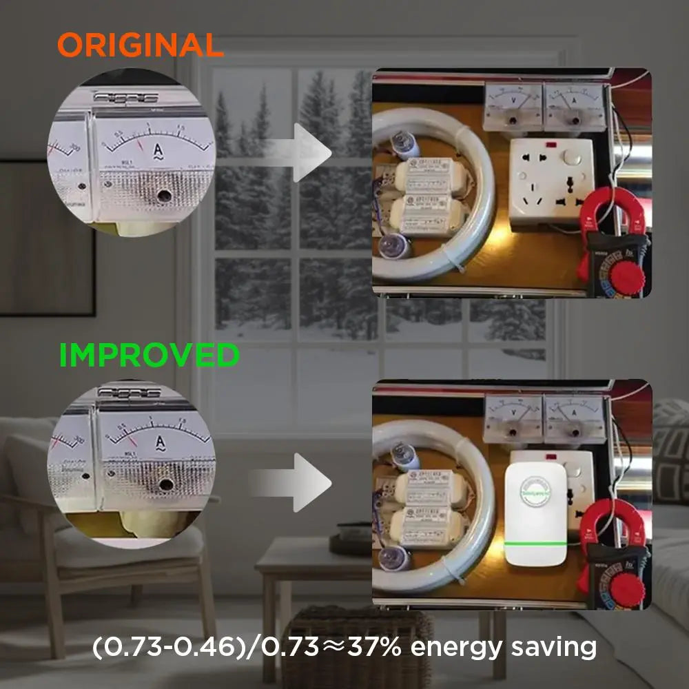 Smart Plug-In Power Saver Box – Energy Saving Device (US Plug, 90–250V)