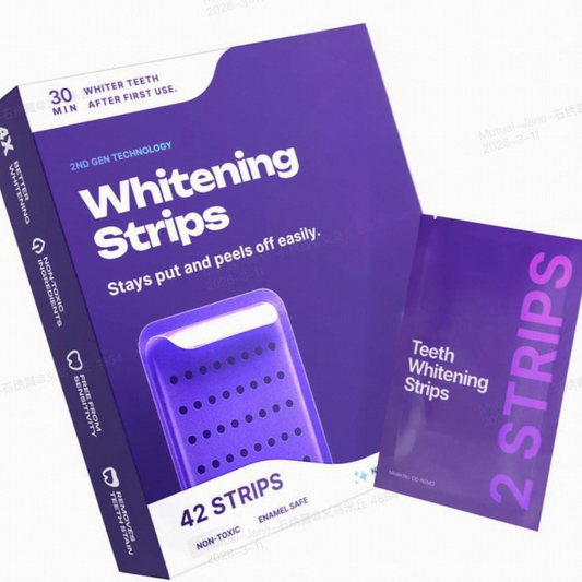 Purple Teeth Whitening Strips – Instant Brightening, Zero Sensitivity