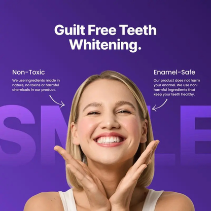 Purple Teeth Whitening Strips – Instant Brightening, Zero Sensitivity