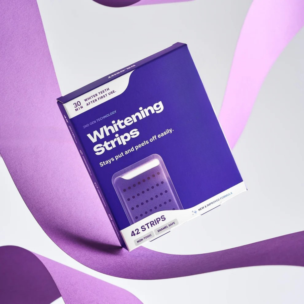 Purple Teeth Whitening Strips – Instant Brightening, Zero Sensitivity