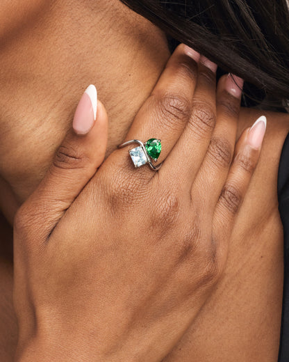 Herglw Birthstone Ring - Silver