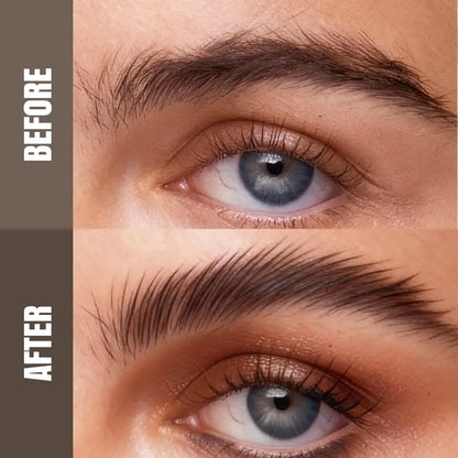 HERGLW 2-in-1 Dual Brush Clear Brow Gel: Brow Tamer, 24H Fluffy Lift