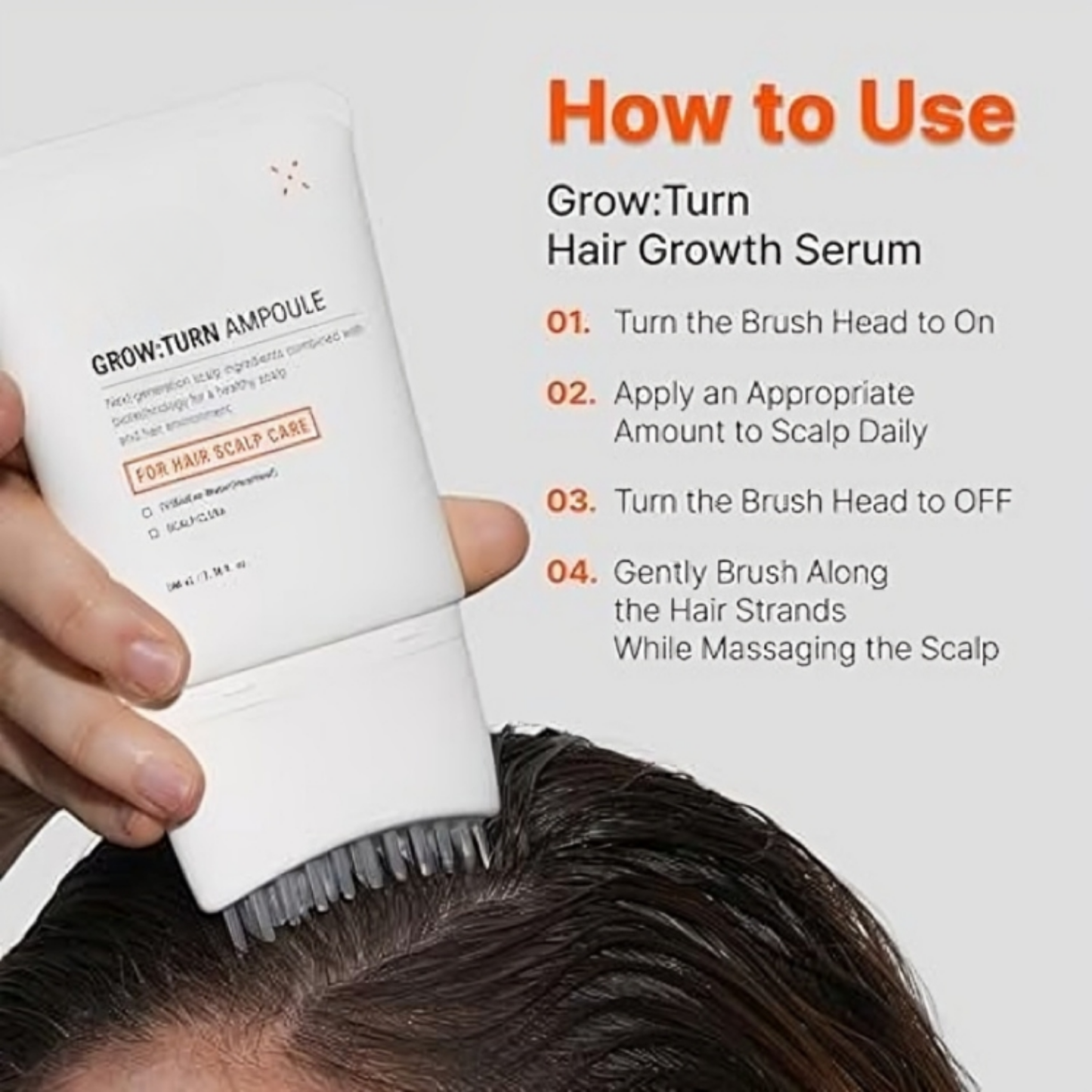 Growturn Hair Growth Serum with Built in Brush