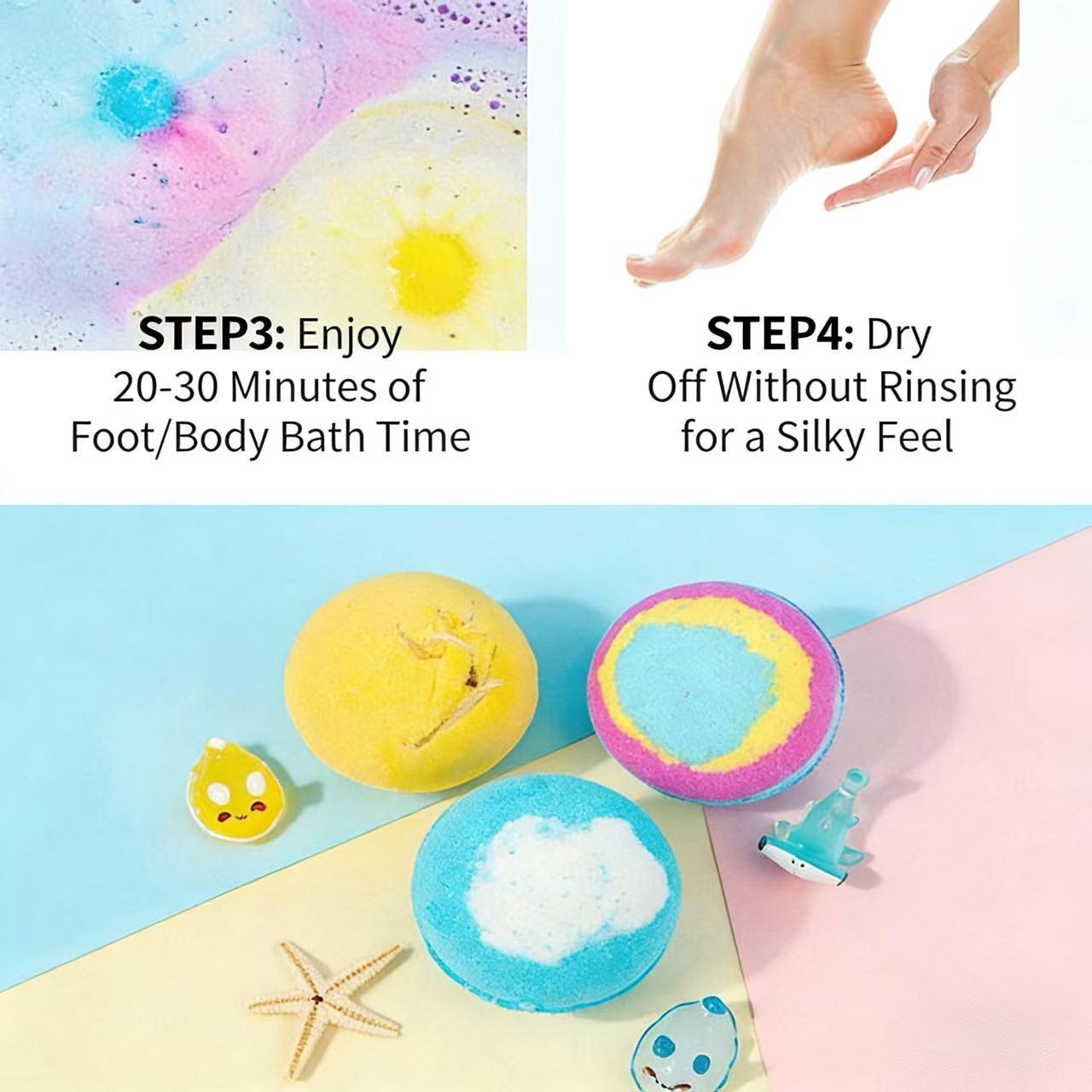 Kids Surprise Bath Bomb Gift Set – 12 Pack with Hidden Toys