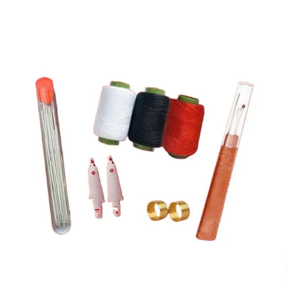 34PCS Big Eye Steel Needles Set
