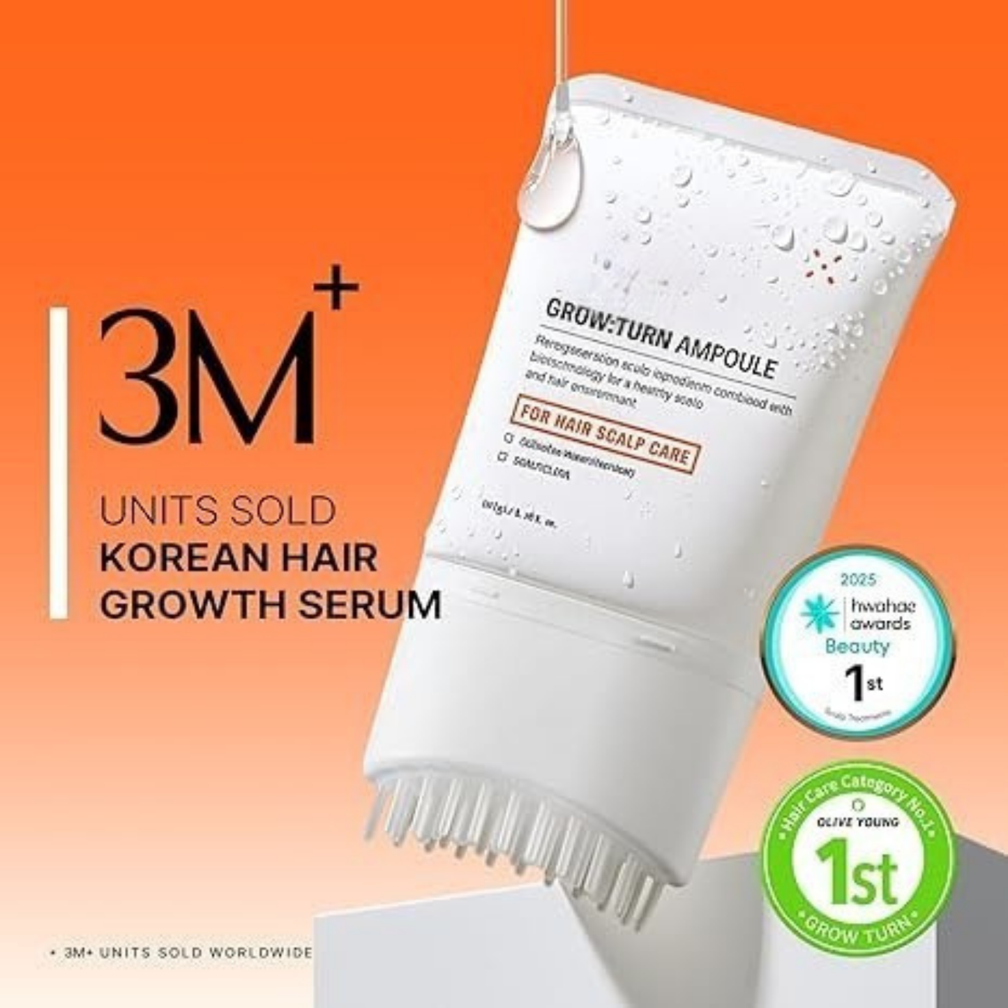 Growturn Hair Growth Serum with Built in Brush