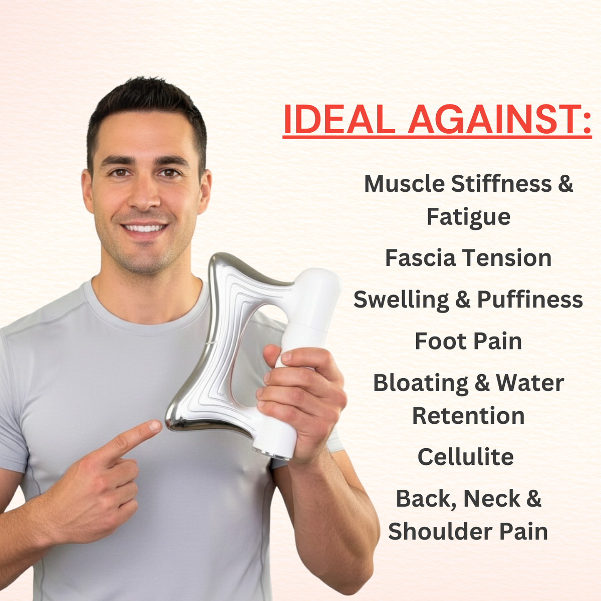 Glwria™ 3-in-1 Fascia Relief System - Heat · Vibration · EMS