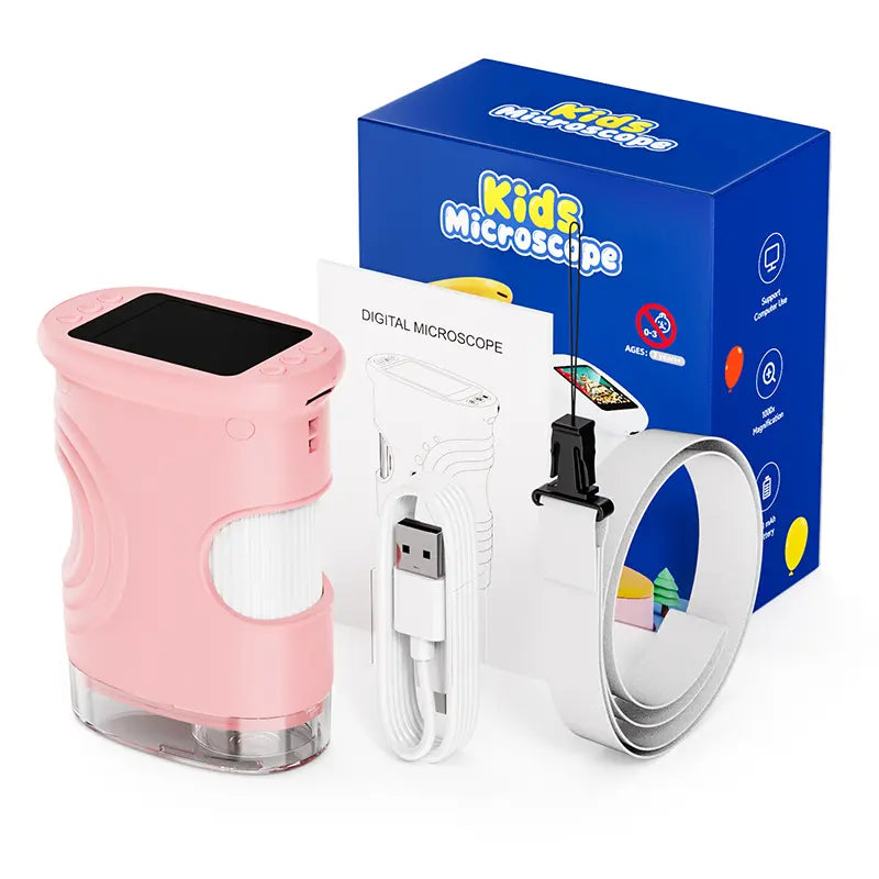 1000X Digital Microscope for Kids: 4K Screen & Real Science Explorer