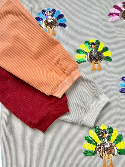 Oversized Thanksgiving Day Sweatshirt