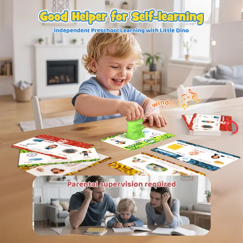 Roar & Learn Dinosaur Flash Cards – 148 Interactive Phonics Cards