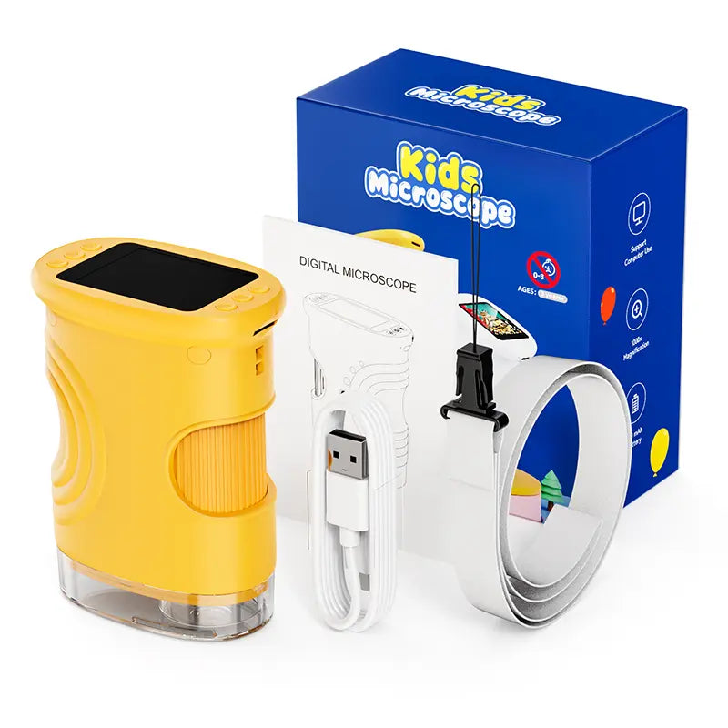 1000X Digital Microscope for Kids: 4K Screen & Real Science Explorer