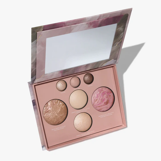 (🔥Schneller Verkauf) All-in-One-Palette für gebackenes Gesicht | Highlighter, Kontur und Rouge 
