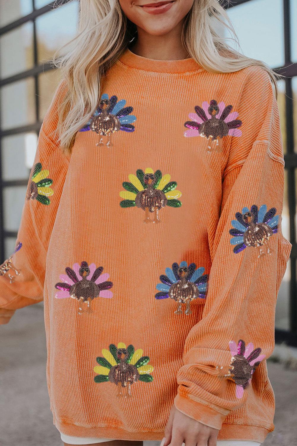 Oversized Thanksgiving Day Sweatshirt