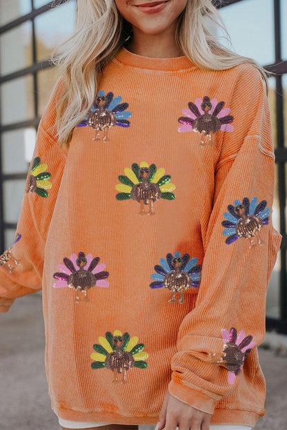 Oversized Thanksgiving Day Sweatshirt