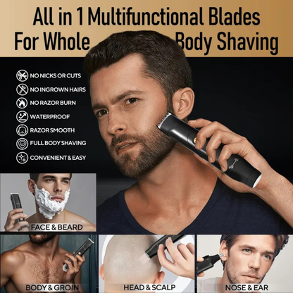 Pain-Free 2-in-1 Intimate & Body Trimmer – Waterproof Ceramic Blades