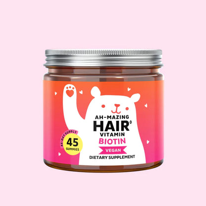5000mcg Biotin Gummies – Vegan Wild Berry Hair Vitamins