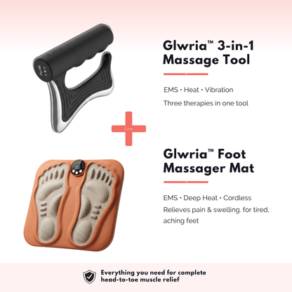 Glwria™ 3-in-1 Fascia Relief System - Heat · Vibration · EMS