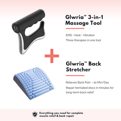 Glwria™ 3-in-1 Fascia Relief System - Heat · Vibration · EMS