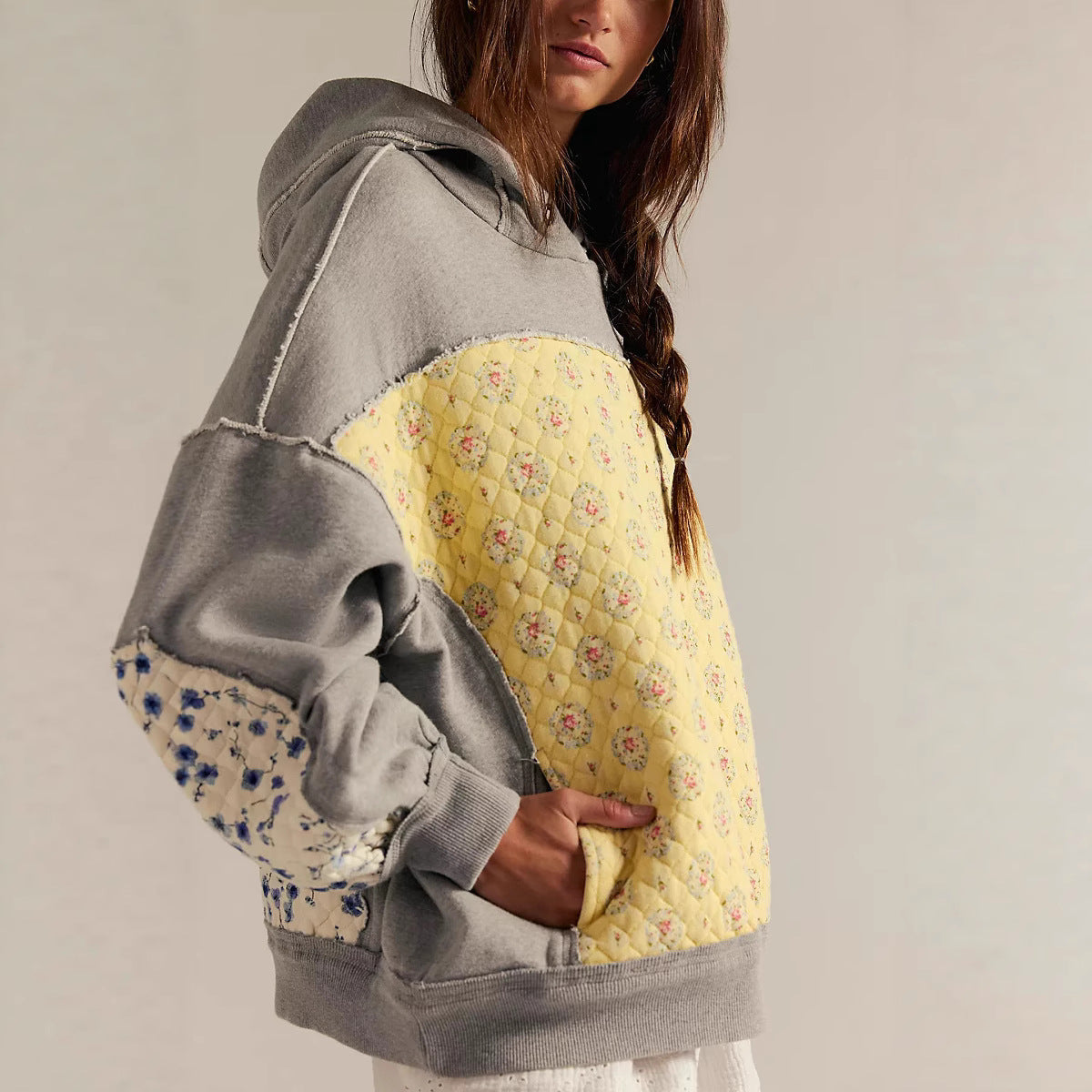 Aster Quilted Hoodie