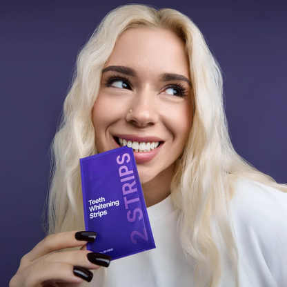 Purple Teeth Whitening Strips – Instant Brightening, Zero Sensitivity