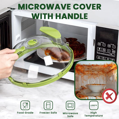 2-in-1 Microwave Splatter Cover & Steamer