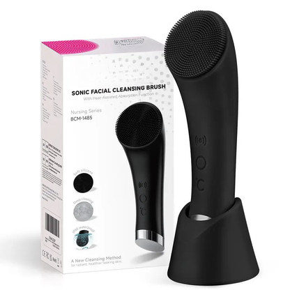 Vibrating Facial Cleansing Brush - Silicone Face Scrubber for Women & Men
