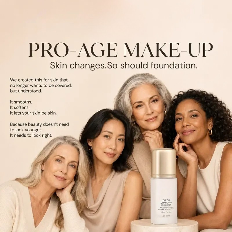 HERGLW Color Changing Skincare Foundation: Light & Hydrating