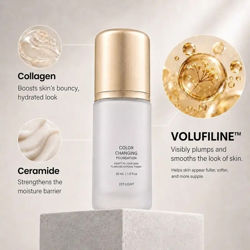 HERGLW Color Changing Skincare Foundation: Light & Hydrating