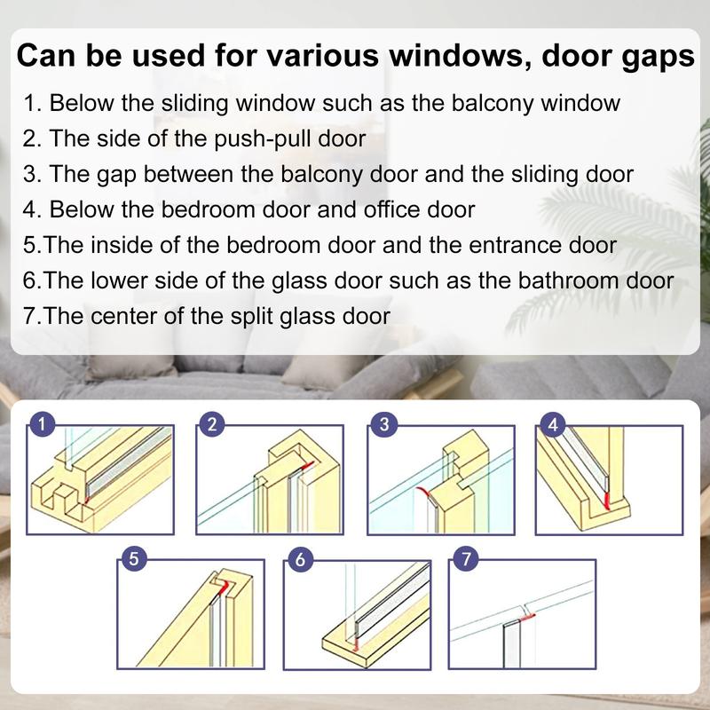 16.4Ft Door Weather Stripping – Draft Stopper for Doors & Windows