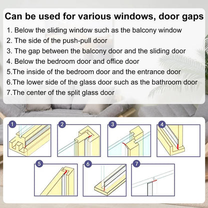 16.4Ft Door Weather Stripping – Draft Stopper for Doors & Windows