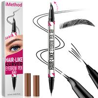 Haarähnlich gebogener Augenbrauenstift – 2-in-1 Microblading &amp; wasserfestes Finish