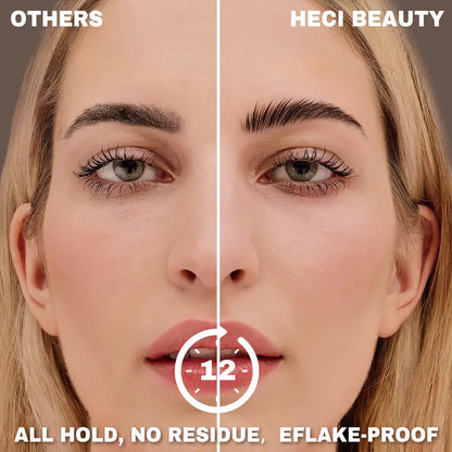 HERGLW 2-in-1 Dual Brush Clear Brow Gel: Brow Tamer, 24H Fluffy Lift