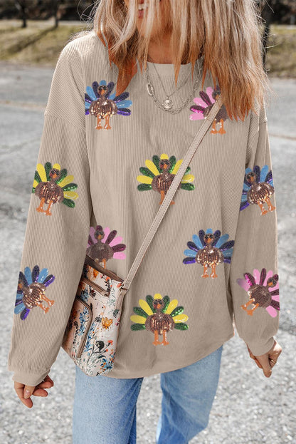 Oversized Thanksgiving Day Sweatshirt